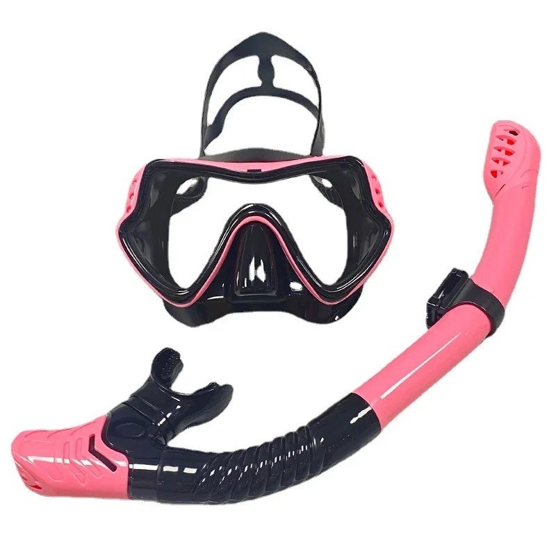 Bluejw Diving Goggles and Snorkel Set for Men Women Adults Large Frame Silicone Mask Tempered Glass Lenses Swimming Snorkeling Mask - Image 4