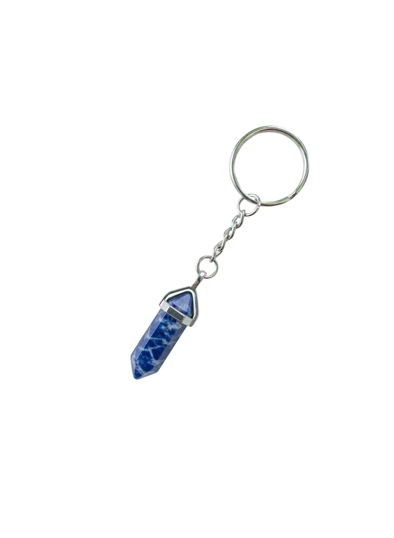 British Fossils ميدالية مفاتيح طاقة الكريستال سوداليت