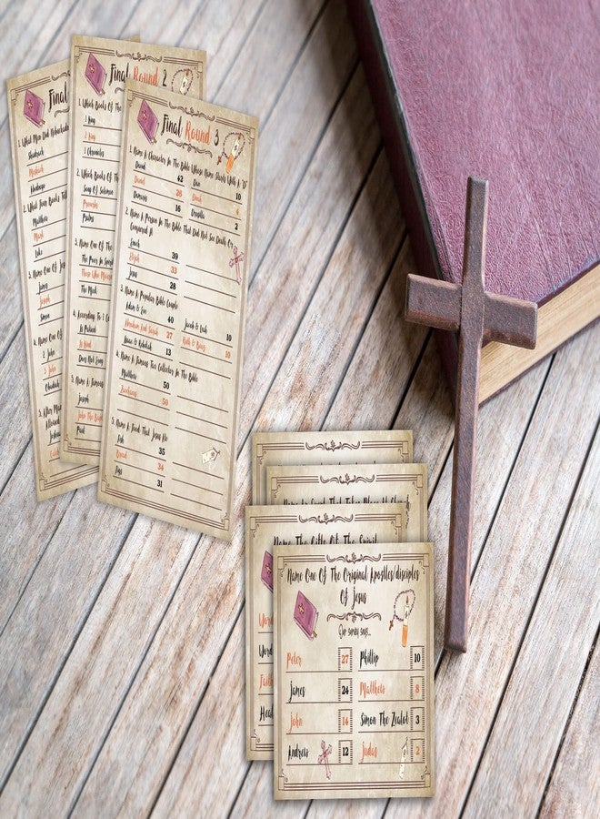 Pazag Bible Trivia Game, Bible Friendly Feud Quiz, Bible Trivia Games for Family, Bible Family Feud Questions, Games for Church Group, Bible Community Party Supplies-S01 - Image 3