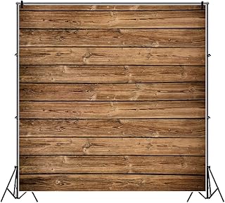 OFILA خلفيات خشبية OFILA 10x10 قدم خلفية خشبية للتصوير خلفية خشبية للحفلات خلفية عيد ميلاد ريفية صور الأطفال - Image 1