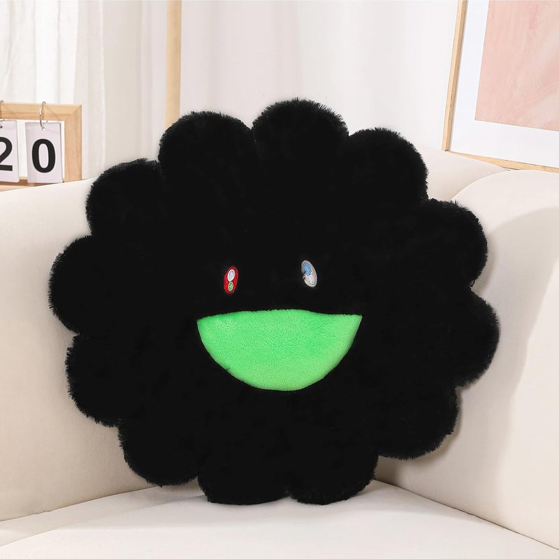 FIONOUT Flower Pillow,Flower Shaped Throw Pillow,Flower Face Floor Cushions Floor Pillow,Colorful Sunflower Plush Pillow,Cute Room Decor decorative pillows for Sofa Bedroom Car(60CM/23.6in) - Image 1
