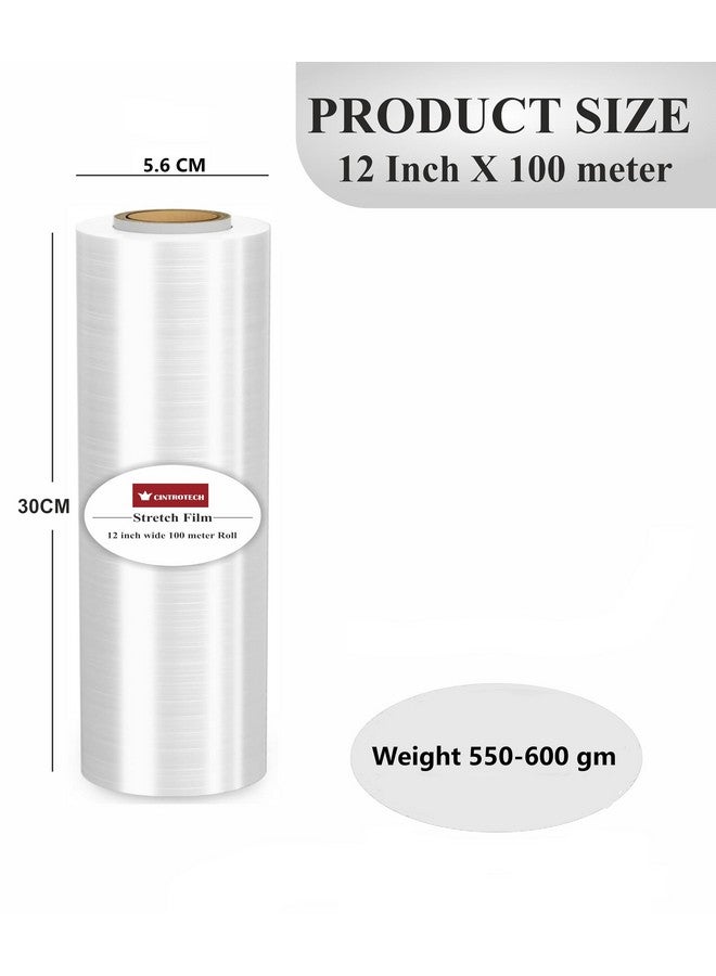 Cintrotech Biodegradable Wrapping Roll for Packing Material,12 Inch (300 mm), 100 Meter Length, Pack of 2, White - Image 2