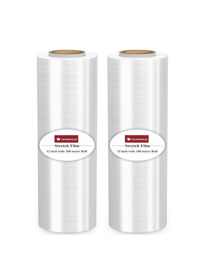 Cintrotech Biodegradable Wrapping Roll for Packing Material,12 Inch (300 mm), 100 Meter Length, Pack of 2, White - Image 1