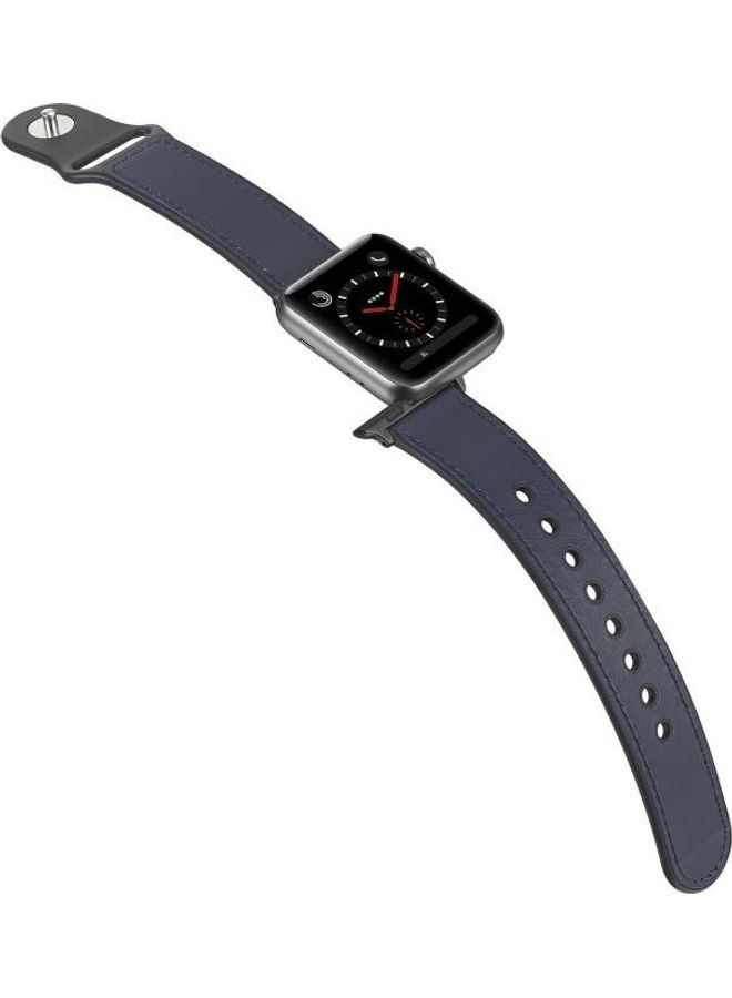 NIBEMINENT Replacement Watchband For Apple Watch Dark Blue - Image 5