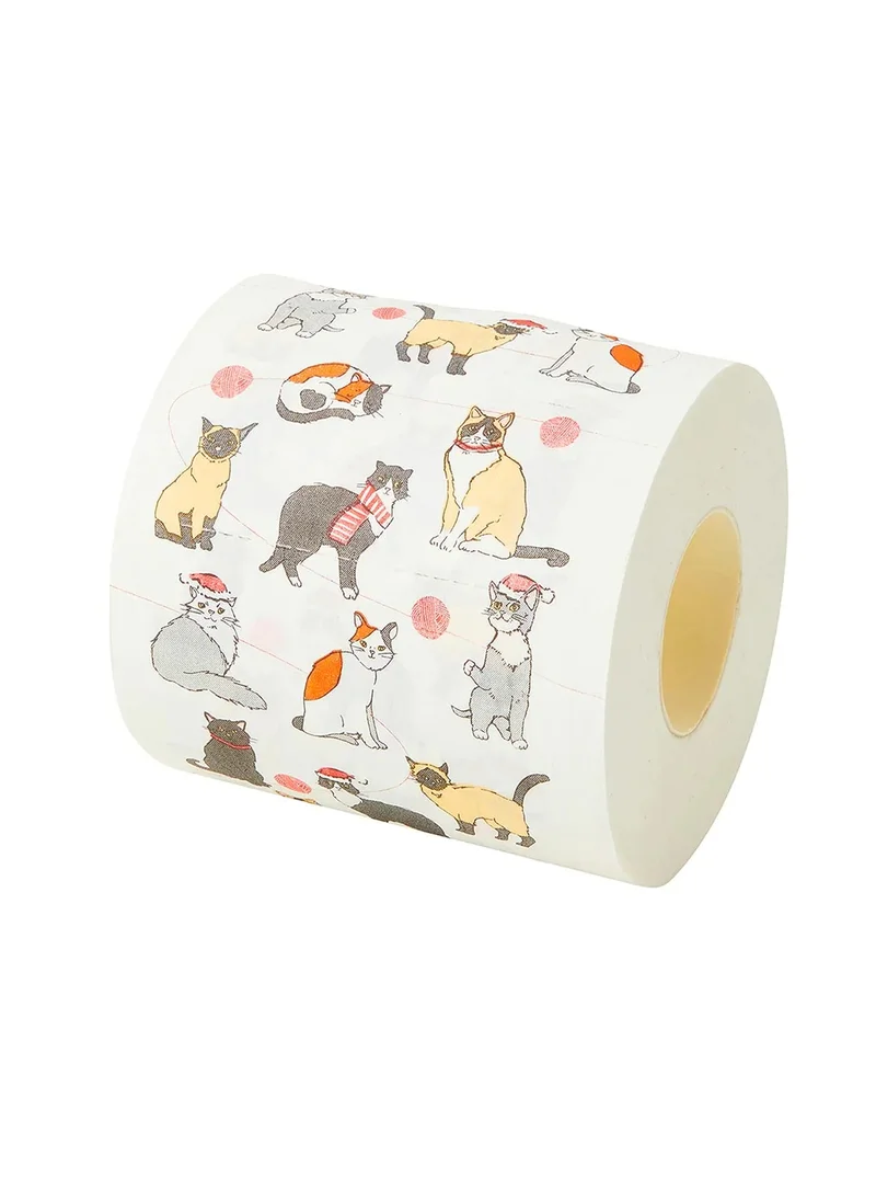 توكينج تيبلز Talking Tables Christmas Botanical Pet Cat Toilet Roll