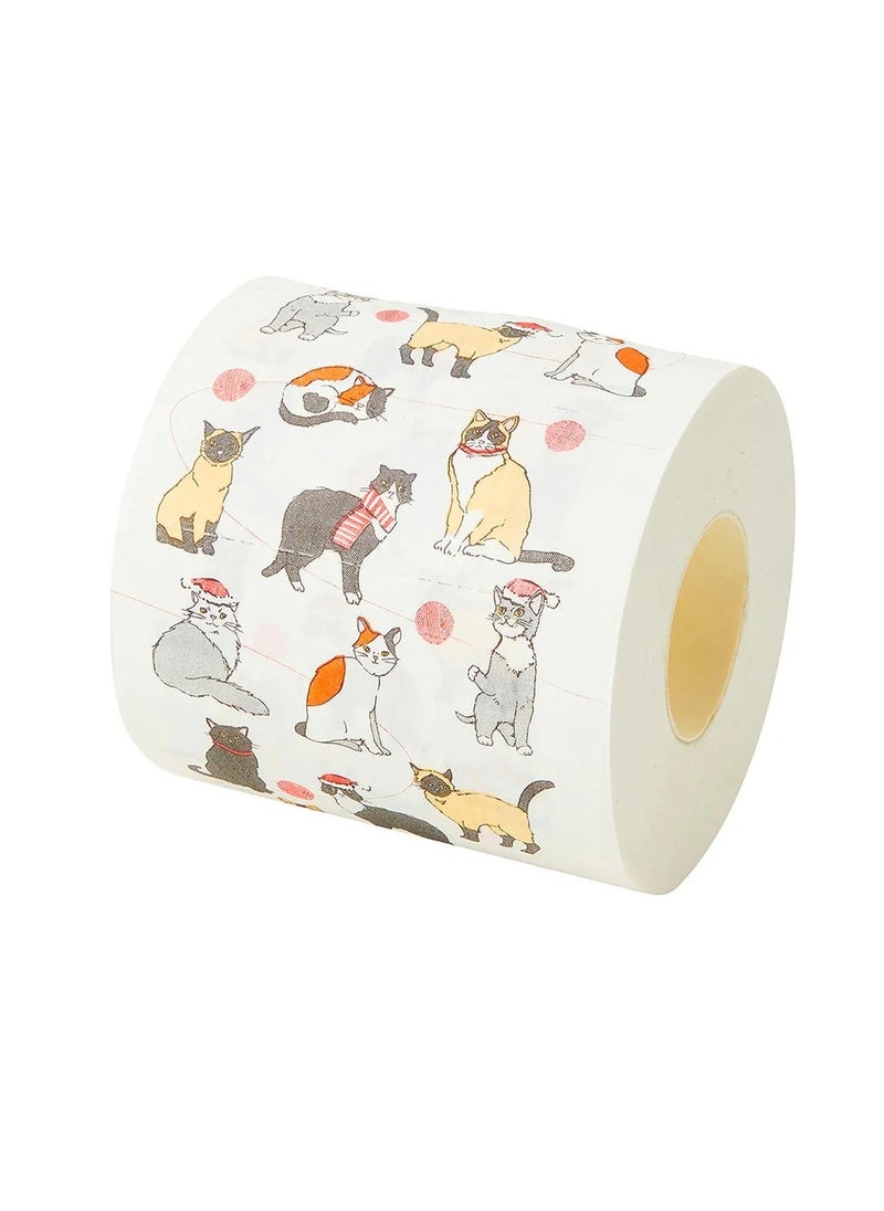 Talking Tables Talking Tables Christmas Botanical Pet Cat Toilet Roll  - Image 1