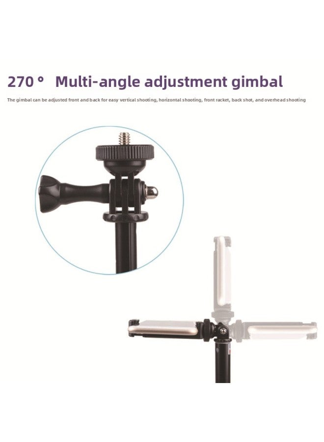 general Direct Aluminum Alloy Telescopic Rod Outdoor Live Selfie Stick Handheld Sports Camera Gopro Selfie Stick-Color:Black - Image 5