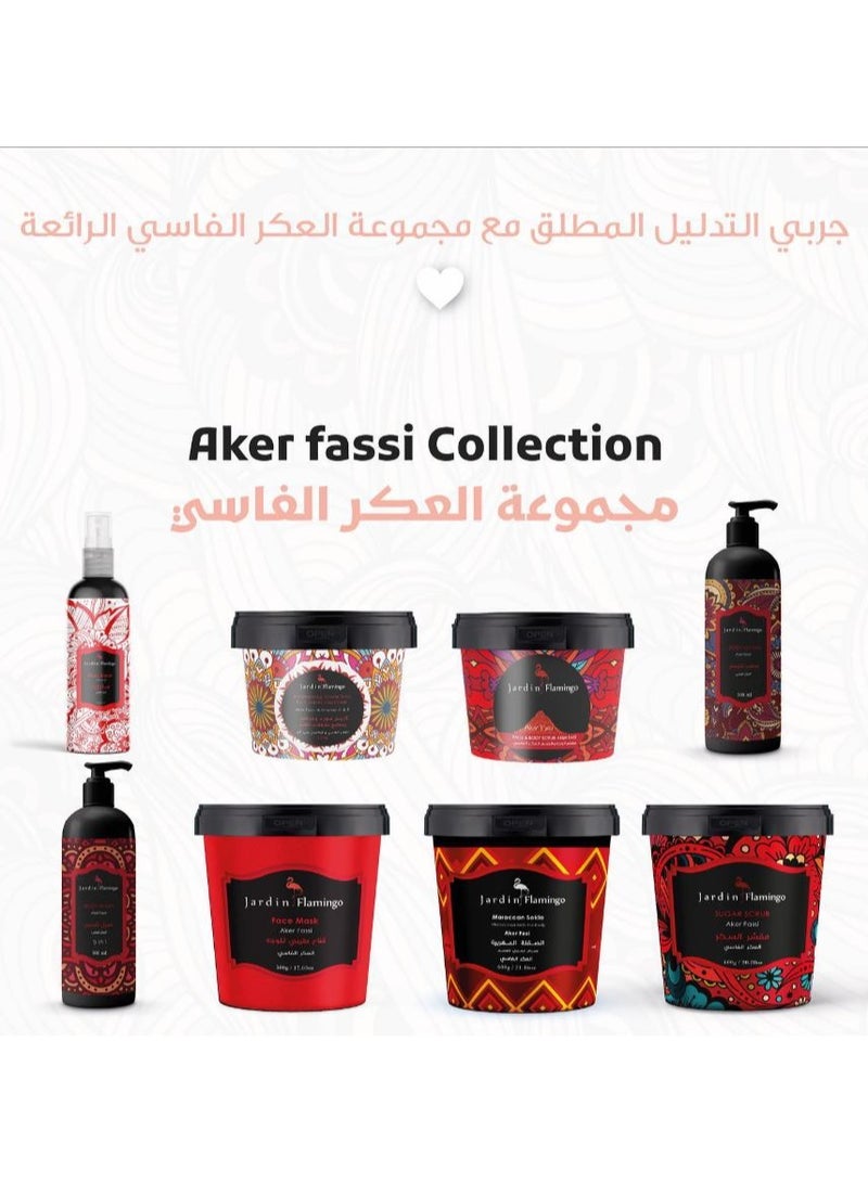 Jardin Flamingo Aker Fassi Body Care Collection – All-in-One Luxury Box | Complete Moroccan Ritual for Glowing Skin - Image 3