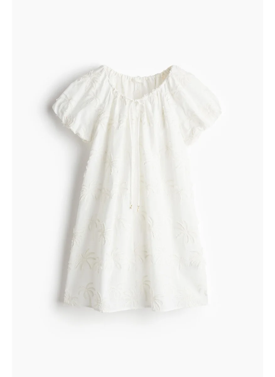 H&M Embroidered Tunic Dress