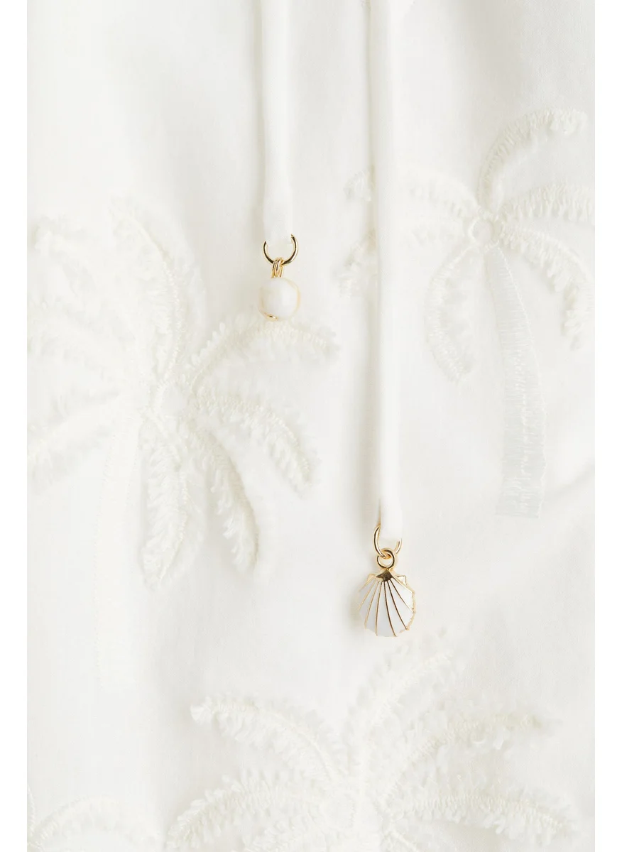 H&M Embroidered Tunic Dress