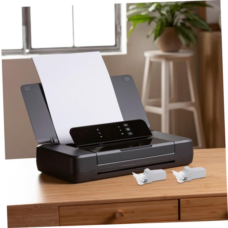 2Pcs Replacement Printer Document Feeder Hinge Assembly Plastic Black - Image 3