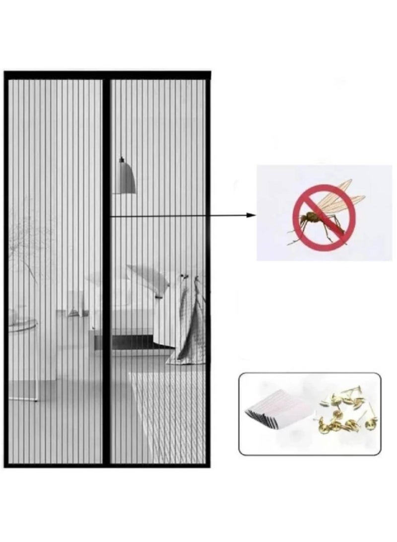 Anti-Mosquito Net Summer Automatic Closing Magnetic Mosquito Net Invisible Door Mesh Anti Bug Fly Partition Curtain Magic Mesh  - Image 1