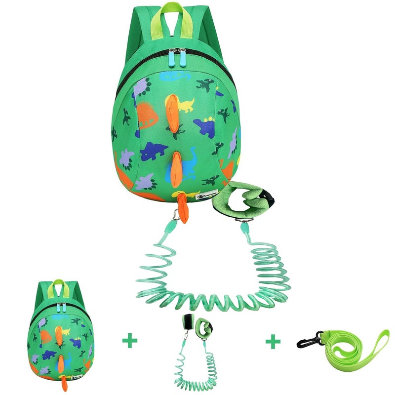 db Toddler Mini Dinosaur Backpack with Child Leash, Anti Lost Wrist Link for Kids, Safety Harness Back Pack for Baby Boy Girl - Image 1