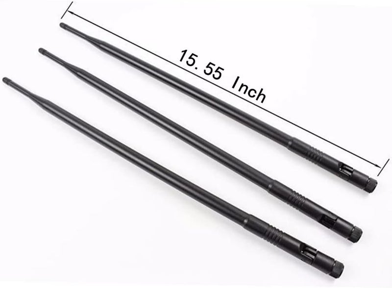 TREADALT-TEC 10dBi 2.4GHz 5GHz WiFi Booster Omni Directional Antenna RP-SMA for Wireless Router Network Devices PC Security Cameras Wireless Outdoor Internet Extender Booster USB Adapter WiFi Card - Image 3