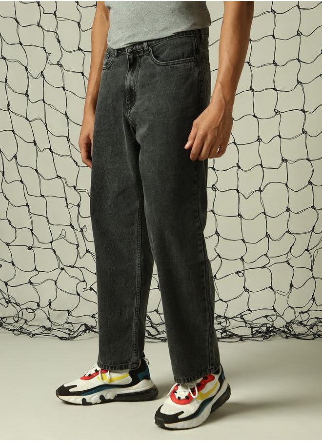 Hubberholme Men Black Jeans - Loose Fit for Ultimate Comfort and Style  - Image 3