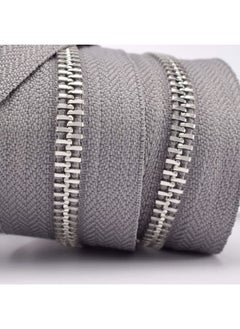Generic Metal Zipper #5-Glossy Separating Jaket Zippers for Sewing 30 Inch-Heavy Duty Coats Zippers-VOC Zipper One Way Open Bottom-Grey Tape with Sliver Teeth(30"1PCS)…  - Image 5