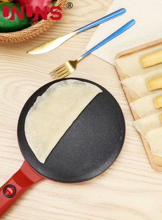 Electric Crepe Maker,3-Piece Crepe Maker Set,Non-Stick Coating Crepe Pan With WhiskAand Tray,Auto Temperature Control For Crepes,Pancakes,Tortilla - view 2