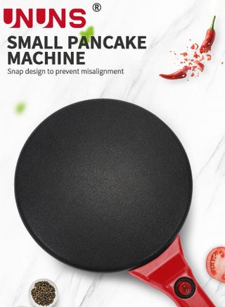 Electric Crepe Maker,3-Piece Crepe Maker Set,Non-Stick Coating Crepe Pan With WhiskAand Tray,Auto Temperature Control For Crepes,Pancakes,Tortilla - view 3