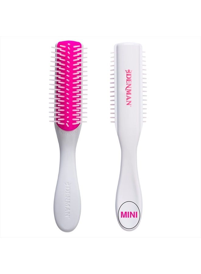DENMAN Hair Brush for Curly Hair (Cherry Blossom) 5 Row Classic Styling Brush for Detangling, Separating, Shaping and Defining Curls. Best for Styling Naturally Curly Hair and Creating Ringlets - Image 1