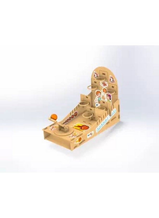 Kiti Kits KITI KITS Wooden STEM Basket Ball Game and DIY 3D Puzzle Basketball  - Image 2