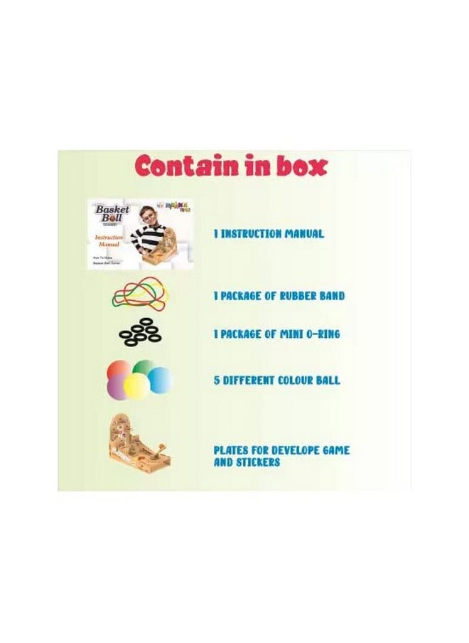 Kiti Kits KITI KITS Wooden STEM Basket Ball Game and DIY 3D Puzzle Basketball  - Image 4