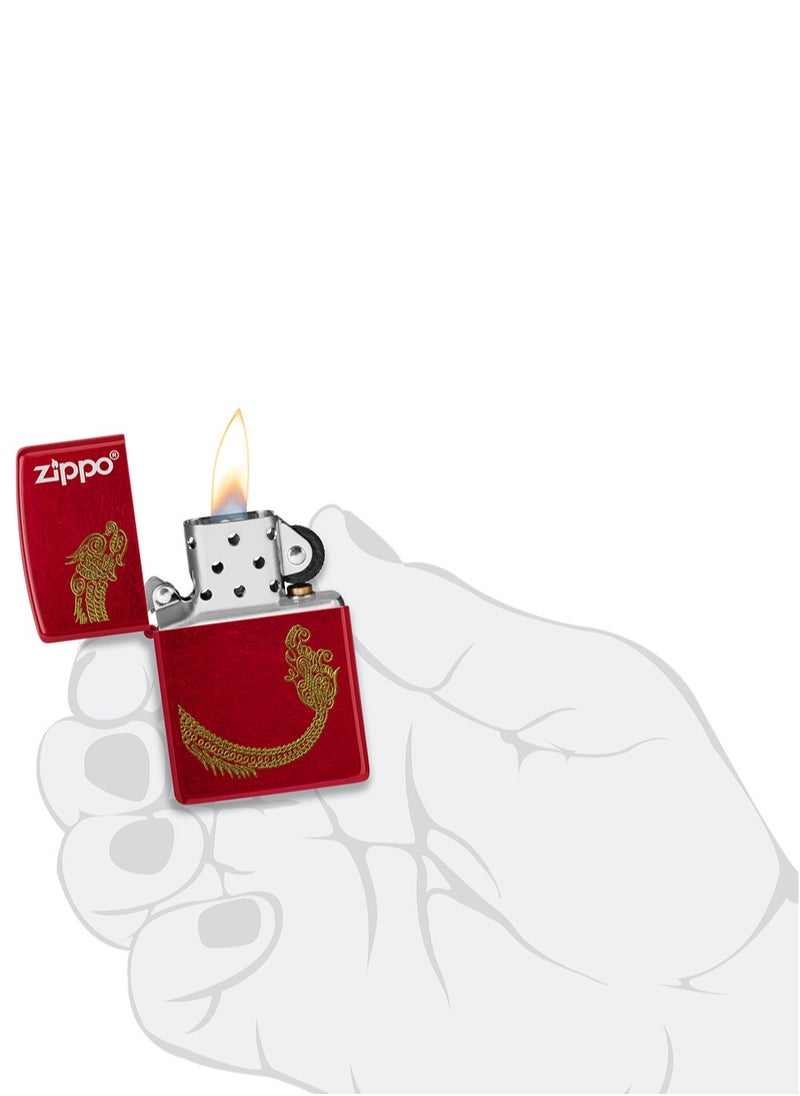 Zippo - Ci411720 21063 Luxury Candy Apple Red Windproof Lighter - Image 1