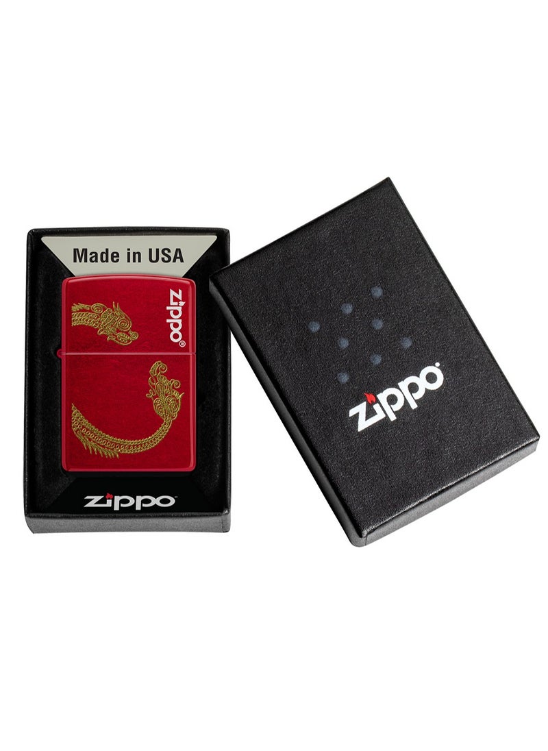 Zippo - Ci411720 21063 Luxury Candy Apple Red Windproof Lighter - Image 1