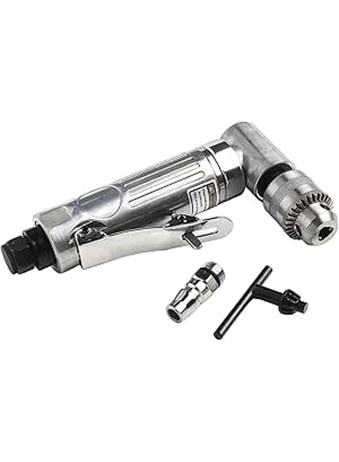 Right Angle Pneumatic Grinder 15000 RPM 1 4 Inch Air Inlet 0.6 6.5 mm Chuck Tail Exhaust Low Vibration Alloy Housing - Image 1