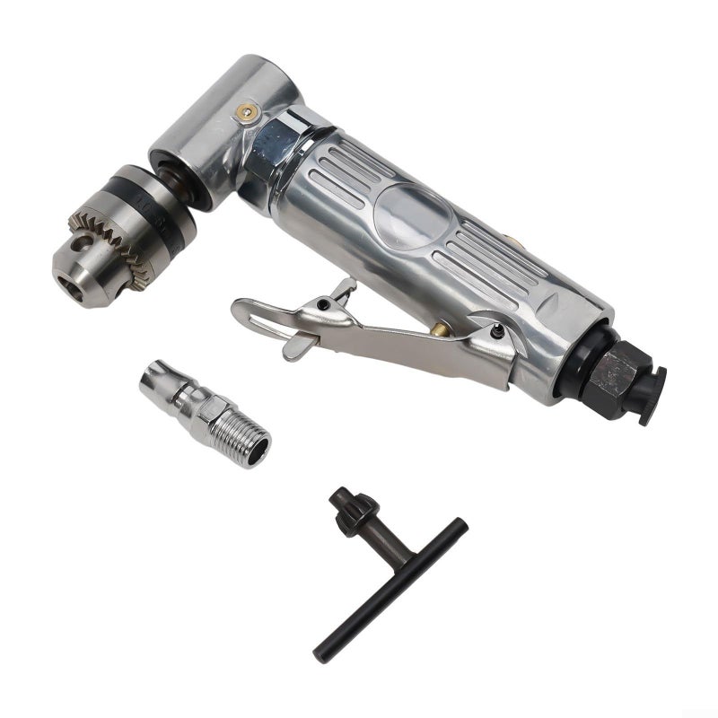 Right Angle Pneumatic Grinder 15000 RPM 1 4 Inch Air Inlet 0.6 6.5 mm Chuck Tail Exhaust Low Vibration Alloy Housing - Image 5