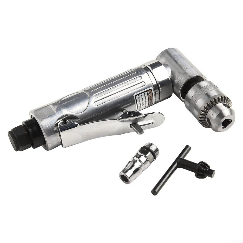 Right Angle Pneumatic Grinder 15000 RPM 1 4 Inch Air Inlet 0.6 6.5 mm Chuck Tail Exhaust Low Vibration Alloy Housing - Image 2