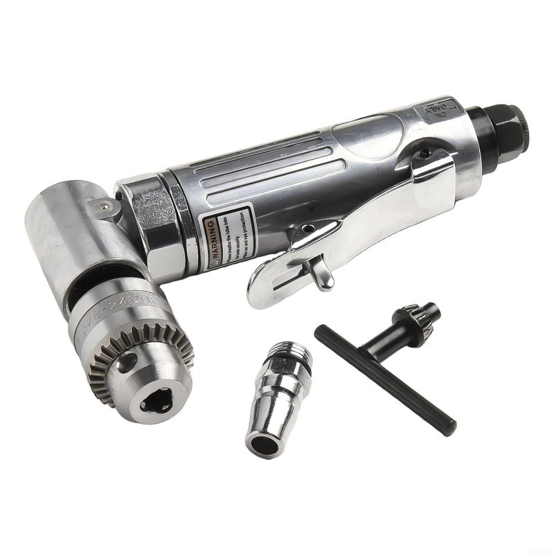 Right Angle Pneumatic Grinder 15000 RPM 1 4 Inch Air Inlet 0.6 6.5 mm Chuck Tail Exhaust Low Vibration Alloy Housing - Image 3