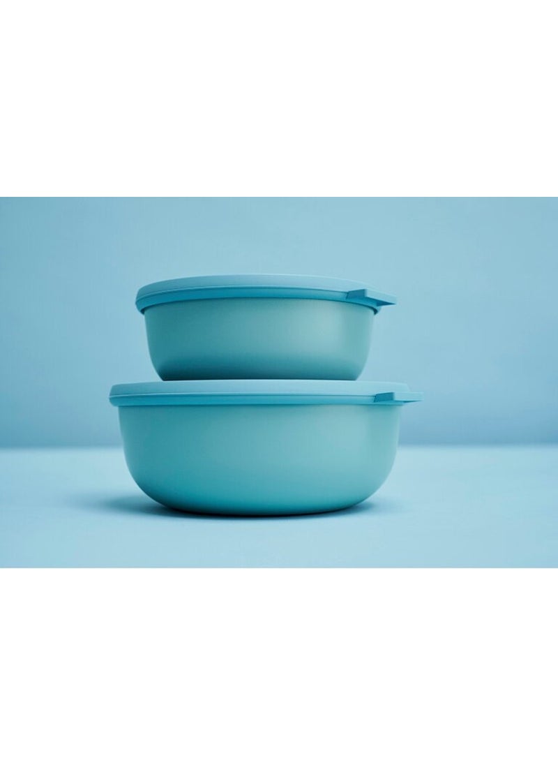 Mepal Set Cirqula Round 3 Storage Container Pcs ml - Nordic Blue  - Image 5