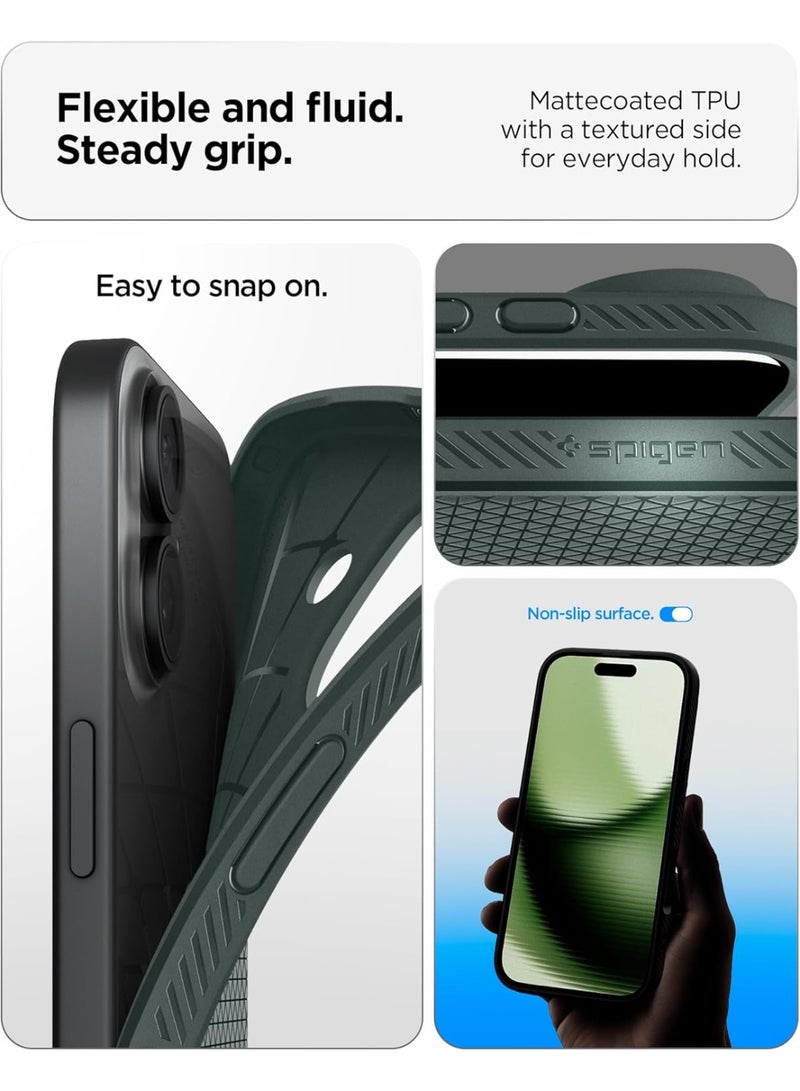 Spigen Liquid Air iPhone 17 Case Cover (2025) - Abyss Green - Image 5