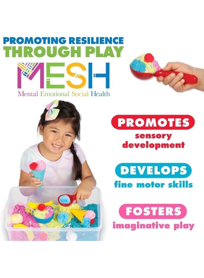 Creativity for Kids Sensory Bin: Ice Cream Shop Playset - Toddler Learning Toys, Pretend Play Ice Cream Set, Kids Gifts for Girls and Boys (Ages 3+) - Image 4
