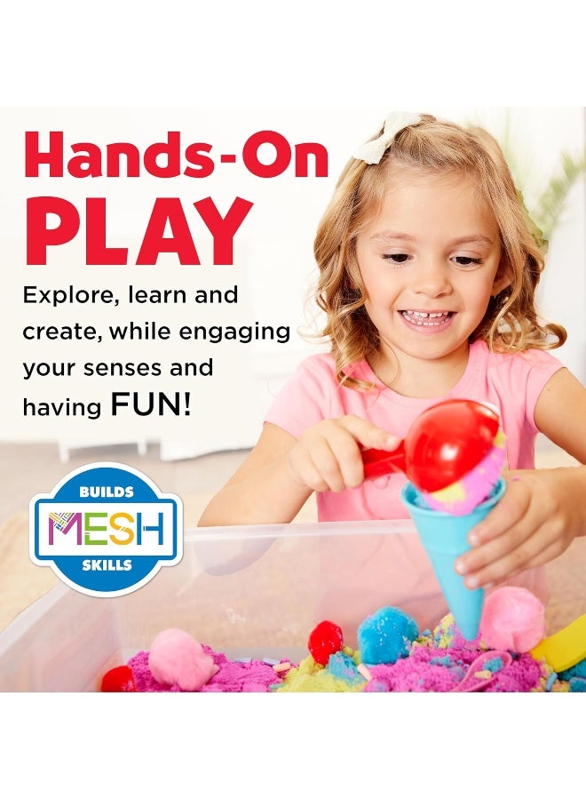 Creativity for Kids Sensory Bin: Ice Cream Shop Playset - Toddler Learning Toys, Pretend Play Ice Cream Set, Kids Gifts for Girls and Boys (Ages 3+) - Image 2