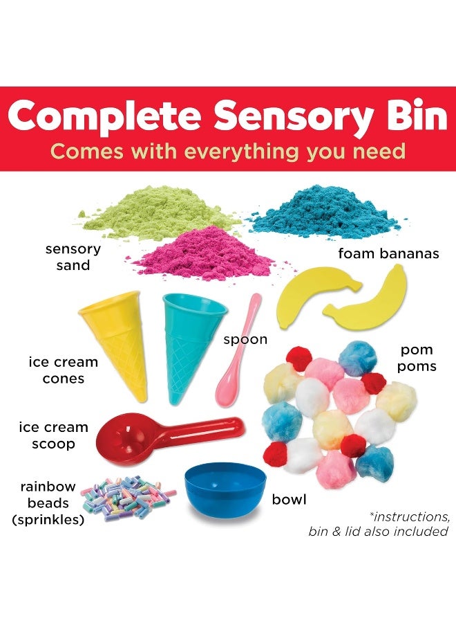 Creativity for Kids Sensory Bin: Ice Cream Shop Playset - Toddler Learning Toys, Pretend Play Ice Cream Set, Kids Gifts for Girls and Boys (Ages 3+) - Image 3