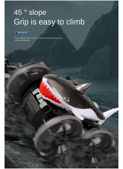 Y&D Land Rover Amphibious Shark Stunt Double Sided Rolling Driving Induction Remote Control Car Toy  - Image 5