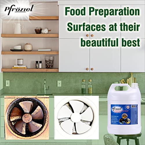 Pfroziel Chimney & Grill cleaner (5 ltr) Removes grease/oil/stain from chimney tawa, oven, Gas stove, Griddles, Exhaust fan I Non Flammable - Image 3
