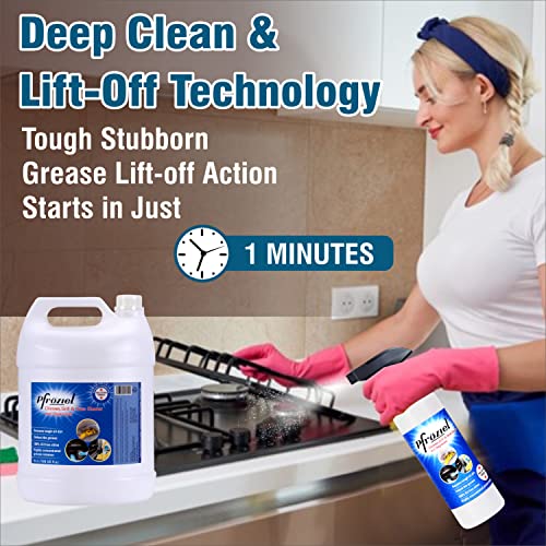 Pfroziel Chimney & Grill cleaner (5 ltr) Removes grease/oil/stain from chimney tawa, oven, Gas stove, Griddles, Exhaust fan I Non Flammable - Image 4