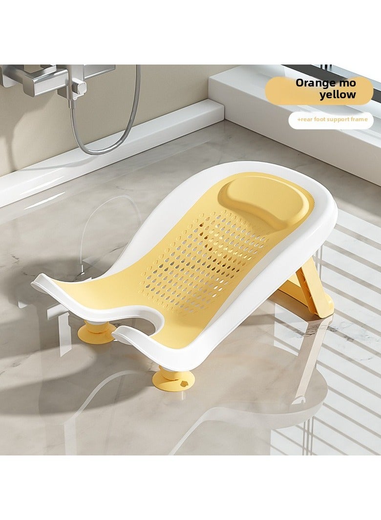 ORiTi Baby'S Butt Washing Tool, Baby'S Butt Washing Basin, Newborn'S Pp Bathtub, Bath Basin Supplies, Children'S Toilet - Yellow  - Image 1