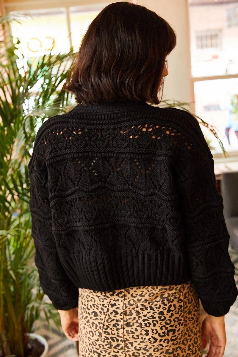 Weshaya Cardigan Women Black - Image 2