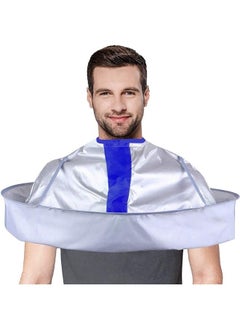 Hair Cutting Cape Haircut Cape Barber Cape Hair Catcher Hair Cape Hair Cutting Tools Umbrella Barber Salon Cape Salon Stylist Hairdressing (Adult,Silvery and Blue)
