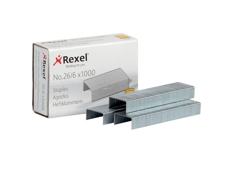 Rexel No. 26/6 Staples 1Pk 20X (1000) No.56, Silver, 06131 - Image 1