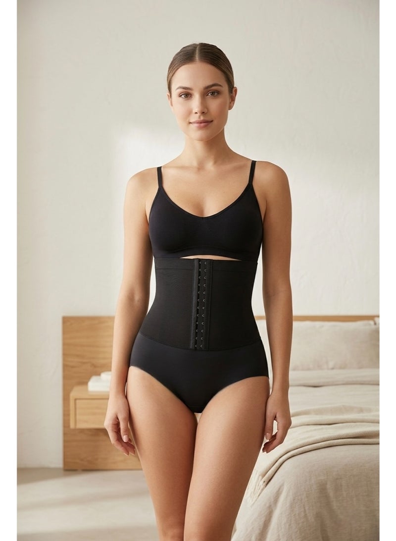 2 PCS Women's High-Waist Tummy Control Seamless Shaping Body Shaper Briefs - Image 2