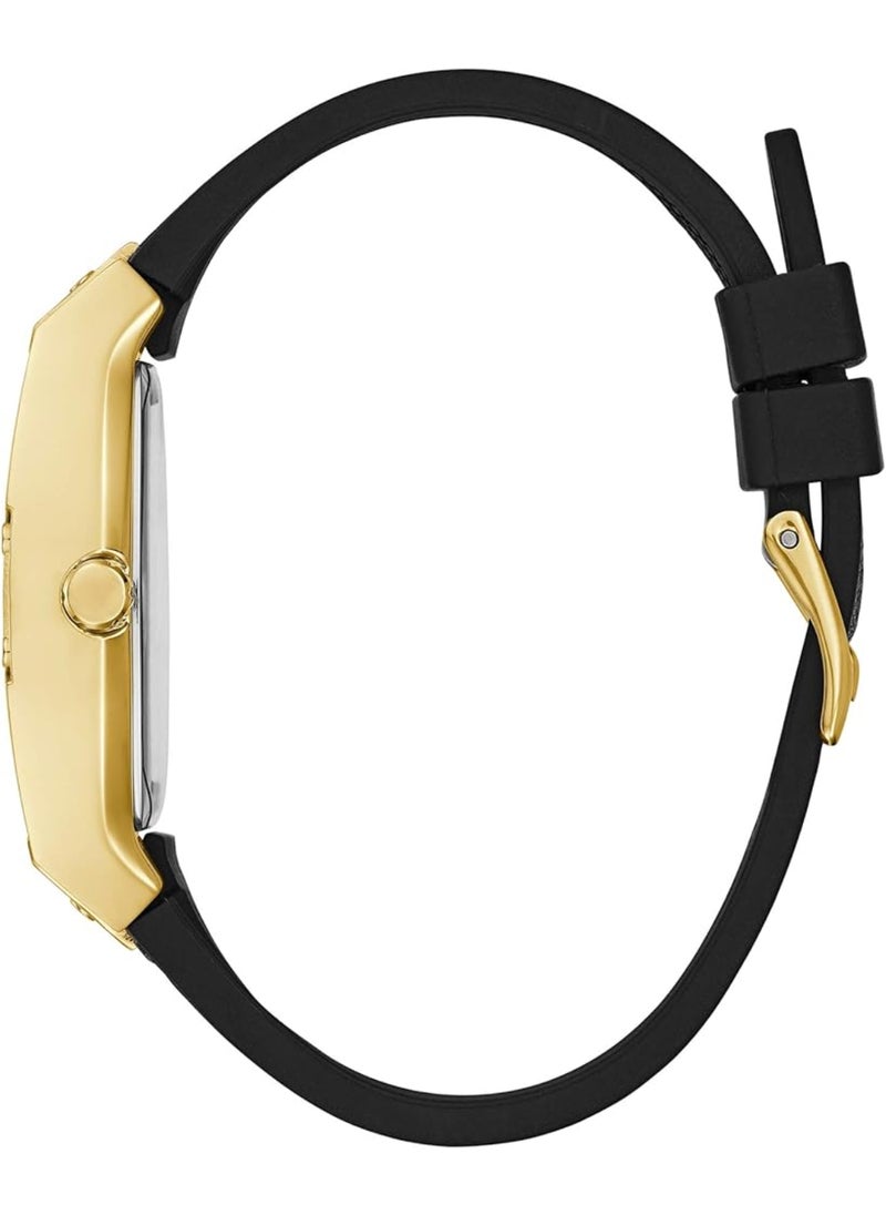 GUESS - Guess Womens Raven Gold paved with crystals watch GW0105L2 - Image 1
