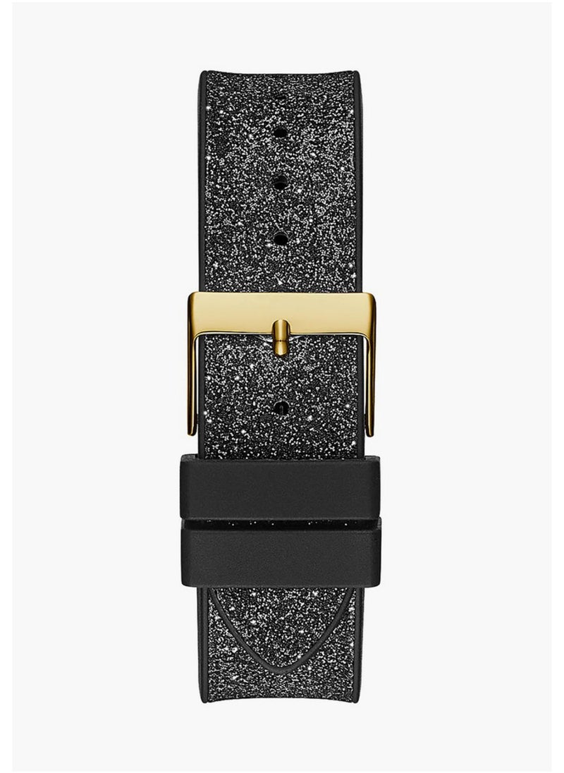 GUESS - Guess Womens Raven Gold paved with crystals watch GW0105L2 - Image 1