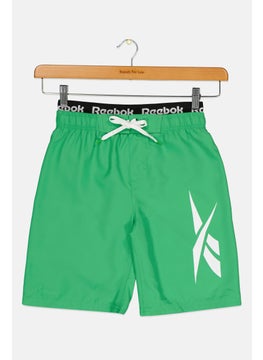 Reebok Kids Boy Sportswear Fit Outdoor Shorts, Green  - Image 1