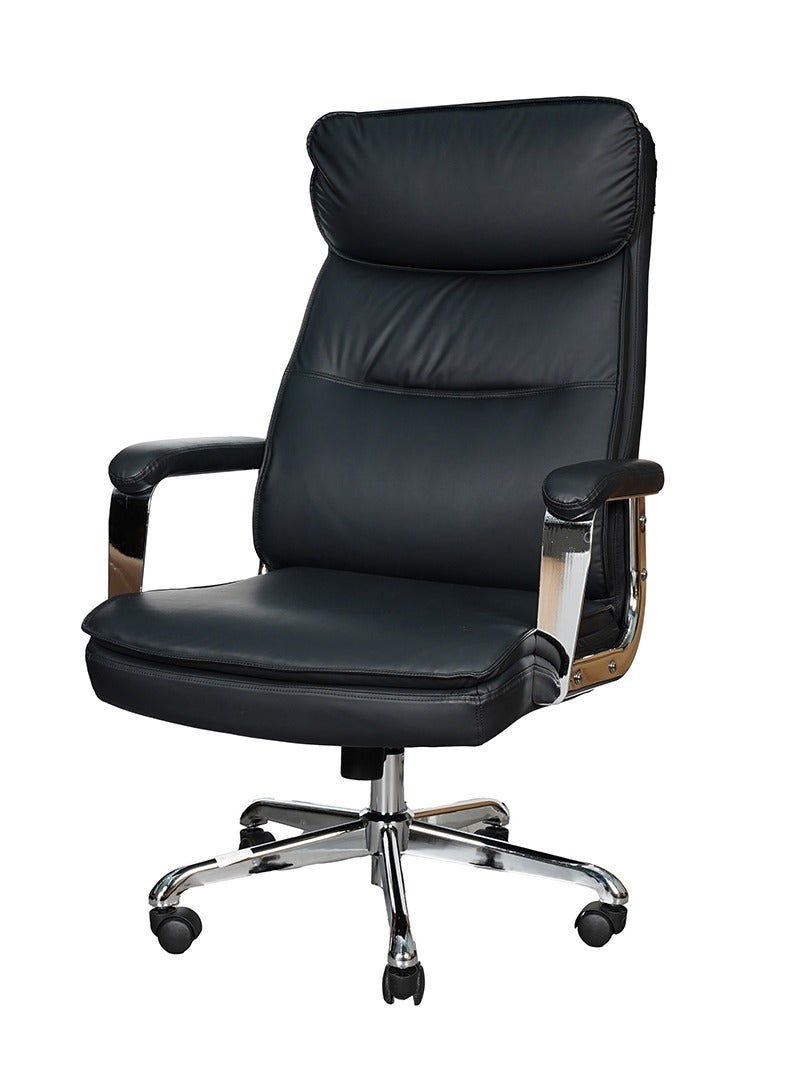 HUIMEI كرسي مكتب عالي الظهر Huimei EQ-5183-A باللون الأسود - Image 2
