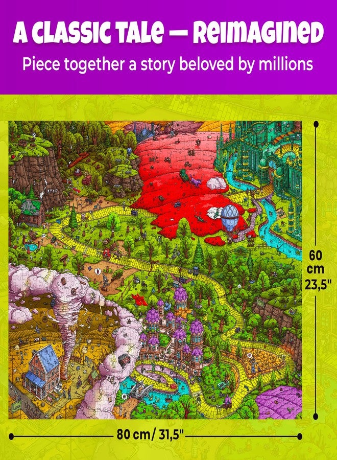 QUOKKA 1000 Piece Jigsaw Puzzle for Adults Emerald Kingdom – Puzzles for Adults 1000 Pieces Premium Box Packaging - Extra Fun Hidden Secrets & Audio Story – Perfect Relaxation Creativity Gift - Image 2