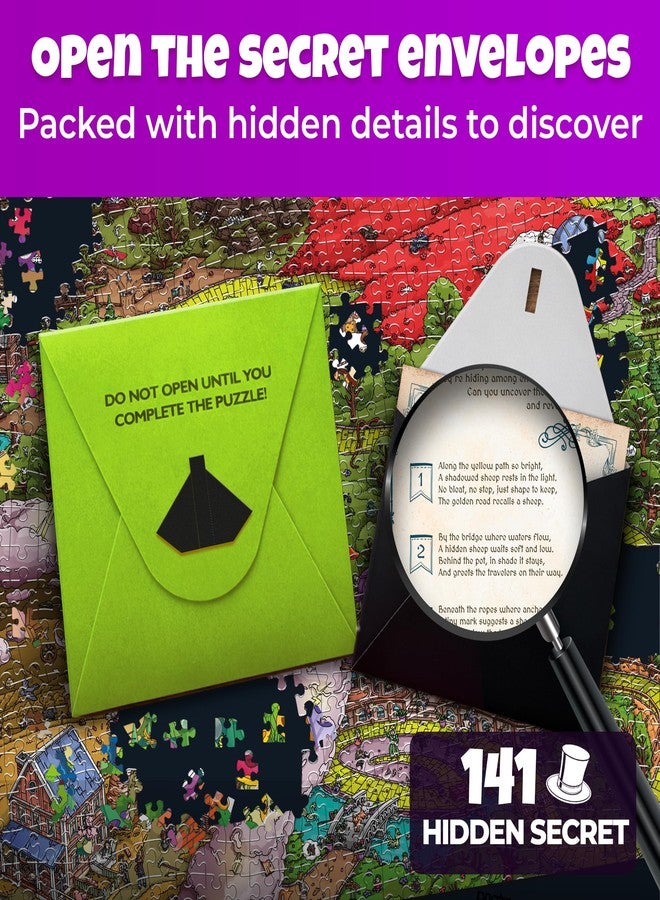 QUOKKA 1000 Piece Jigsaw Puzzle for Adults Emerald Kingdom – Puzzles for Adults 1000 Pieces Premium Box Packaging - Extra Fun Hidden Secrets & Audio Story – Perfect Relaxation Creativity Gift - Image 4